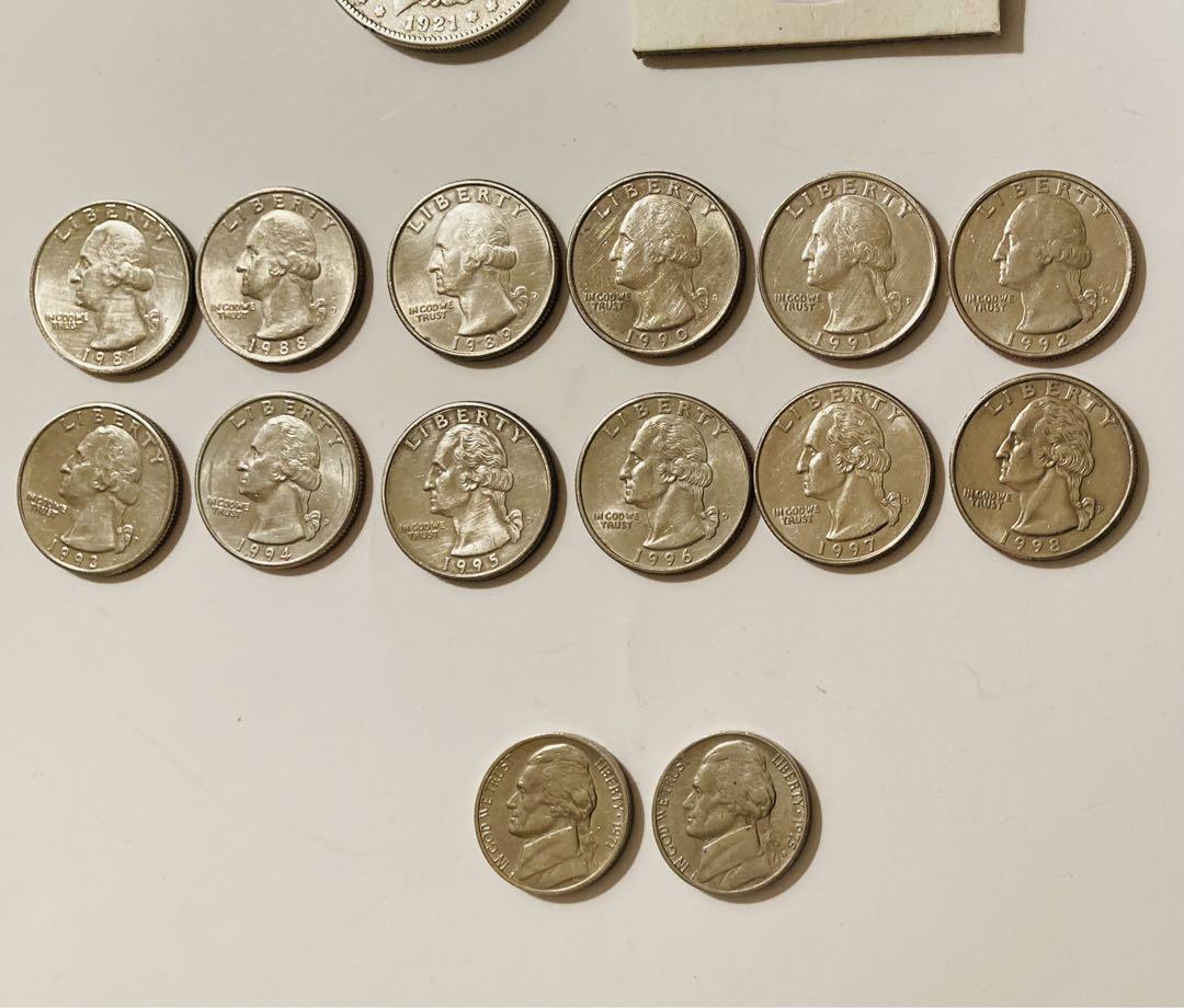 [藤井] アメリカ　銀貨、銅貨セット