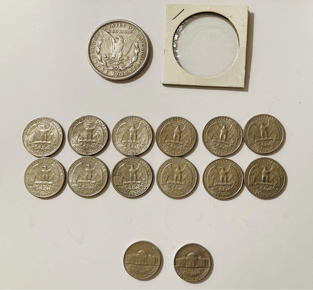 [藤井] アメリカ　銀貨、銅貨セット
