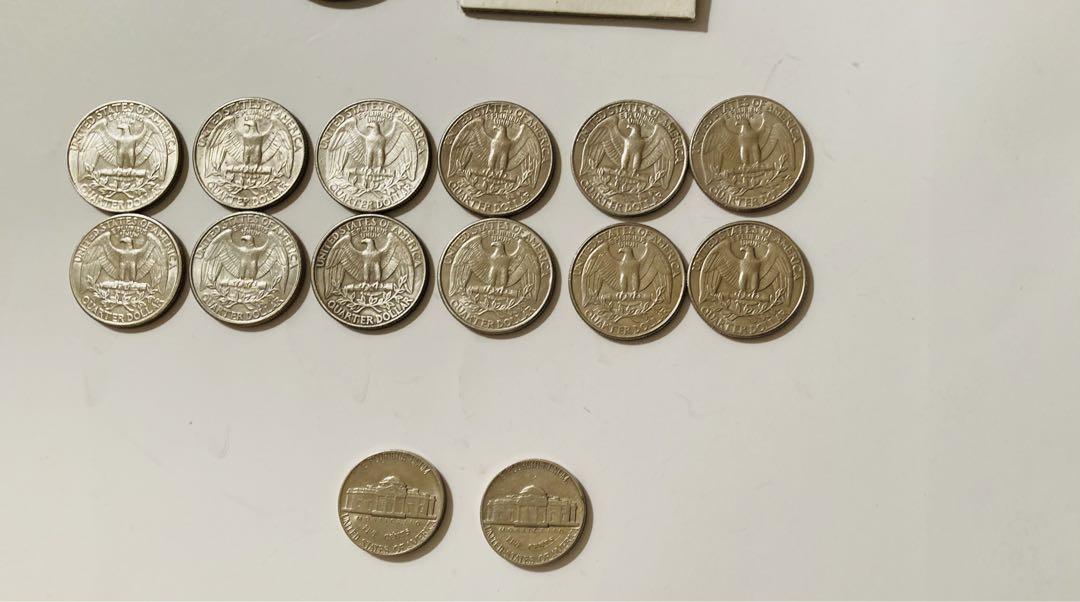 [藤井] アメリカ　銀貨、銅貨セット