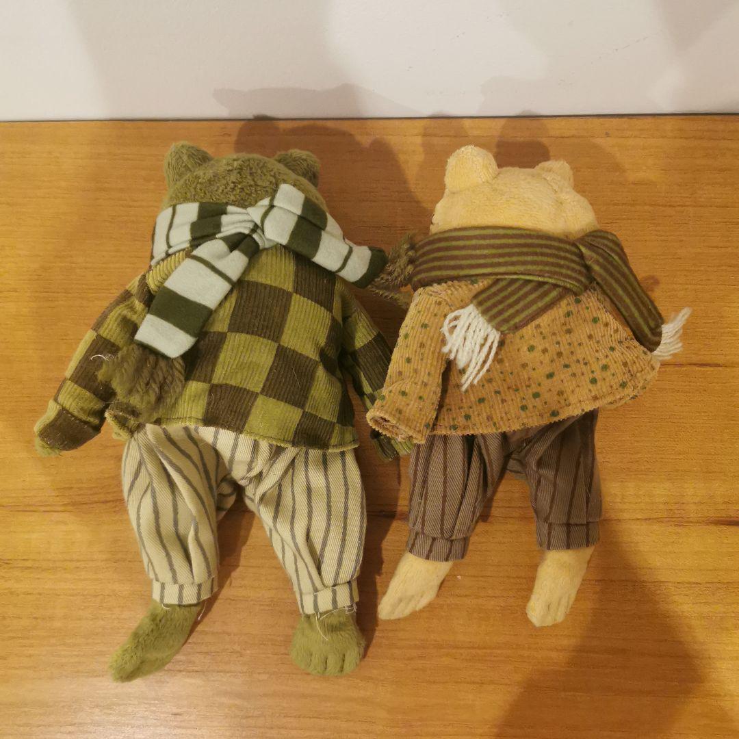 ガマくん カエルくん 冬 ぬいぐるみ 2体セット マフラー