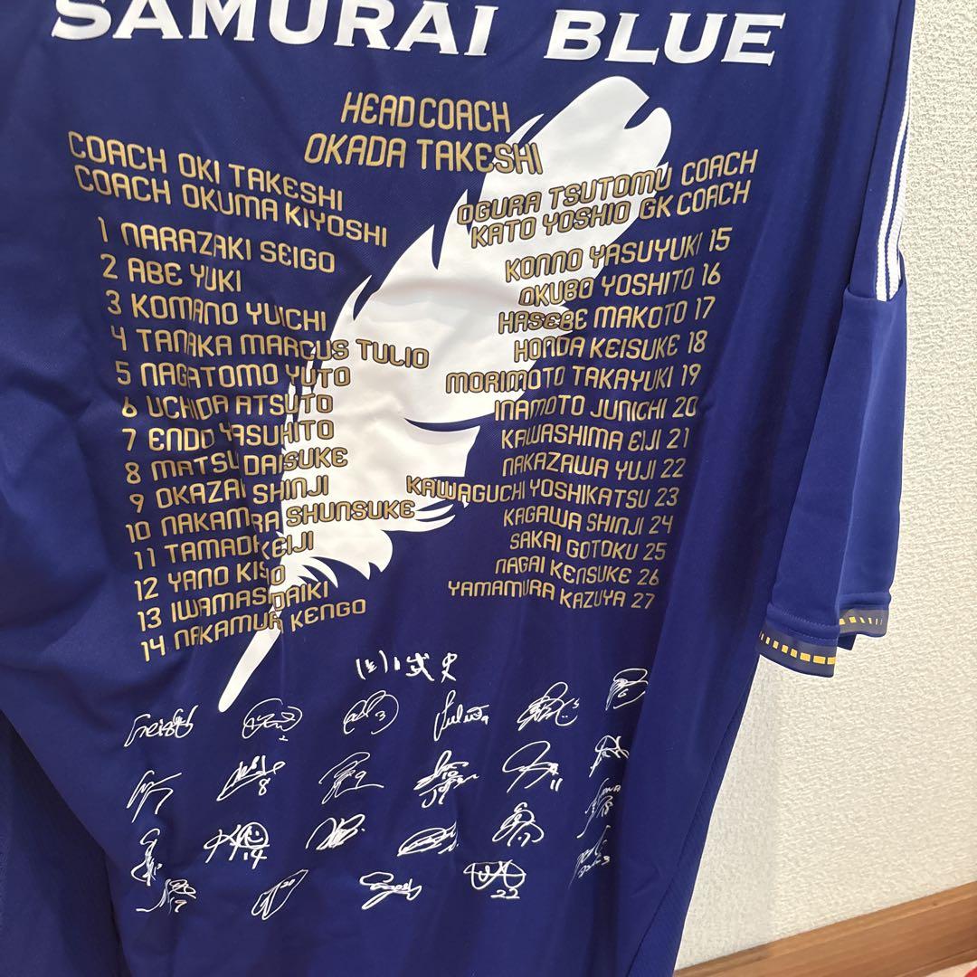 日本代表 サッカーシャツ SAMURAI BLUE Oサイズ　祝Ｗ杯出場！