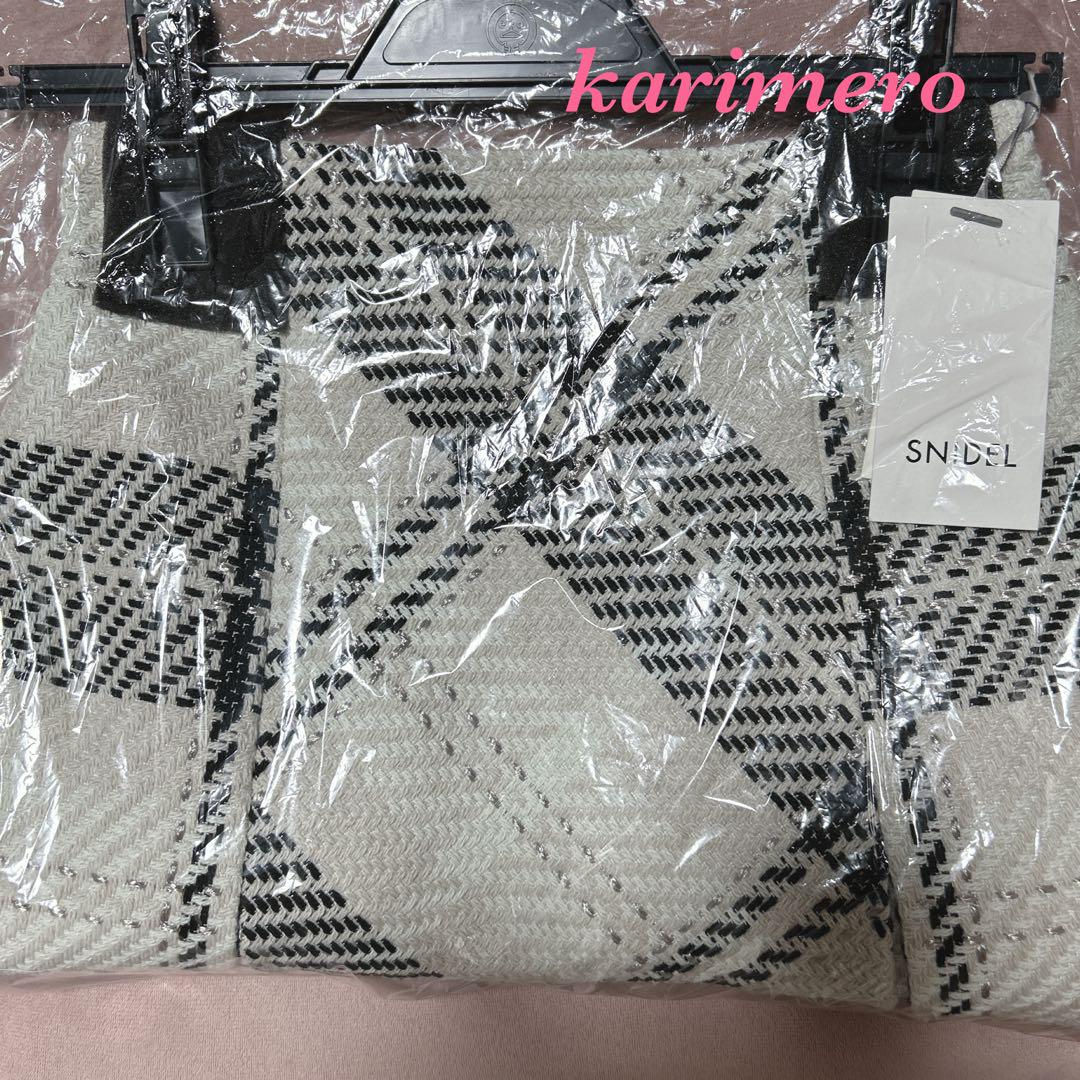 IVR 0サイズ♥️ ロービングチェックミニスカートSNIDEL✨新作新品