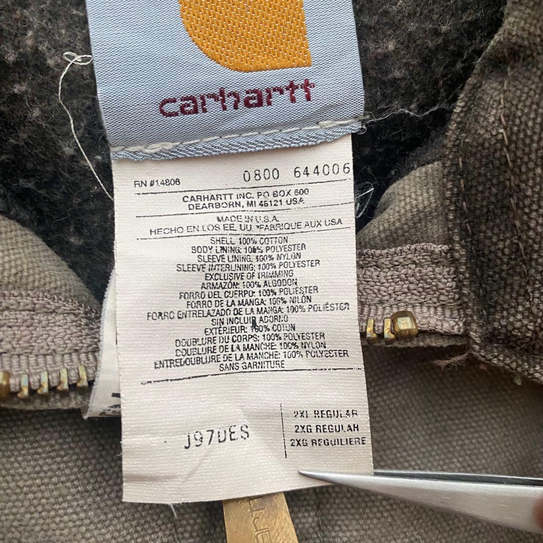 charhartt カーハート デトロイトジャケット レア 企業ロゴ 米国製 charhartt カーハート デトロイトジャケット レア 企業ロゴ 米国製