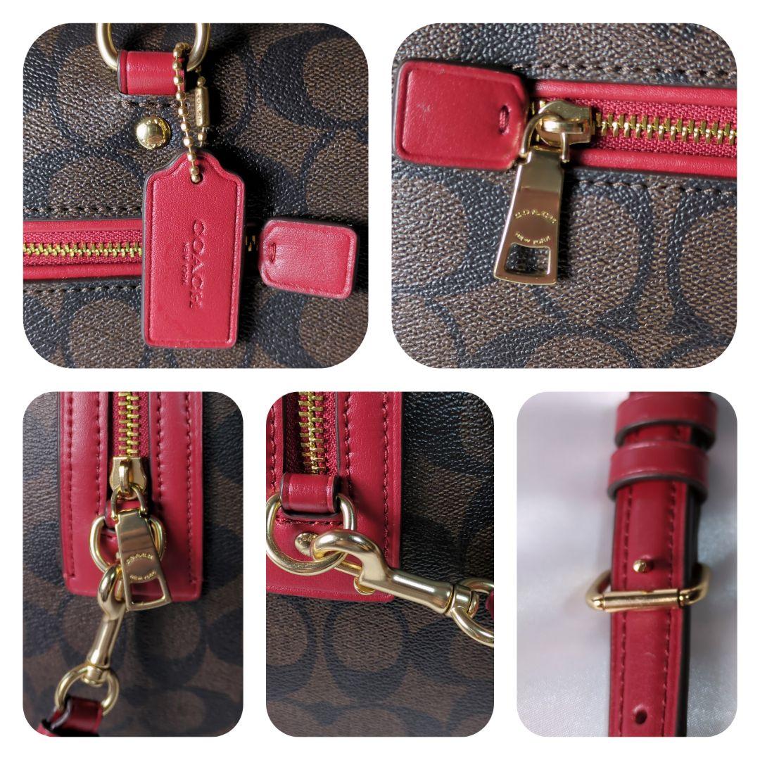 美品】コーチ ローアンサッチェル ハンドバッグ 2way シグネチャー