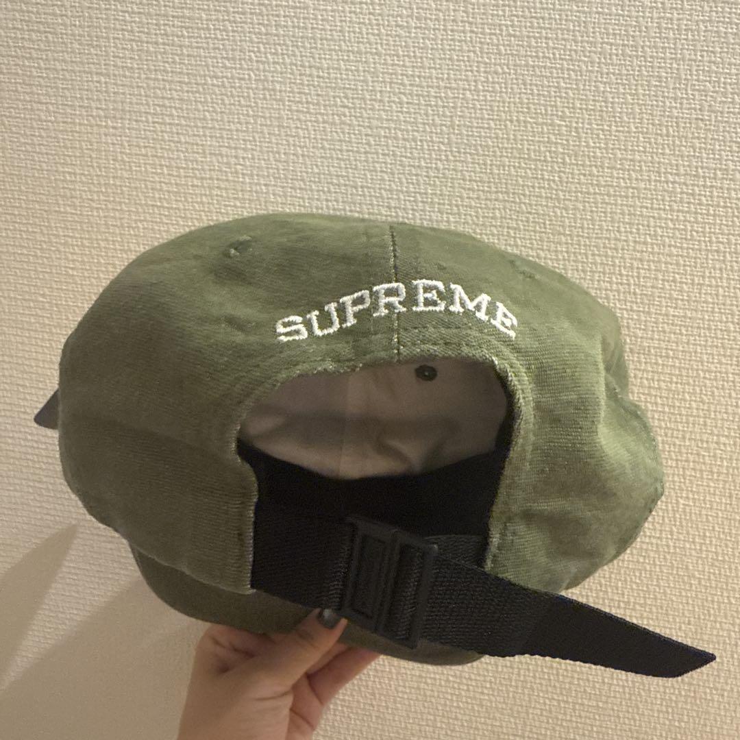 supreme シュプリーム　キャップ　カーキ　グリーン　ss24