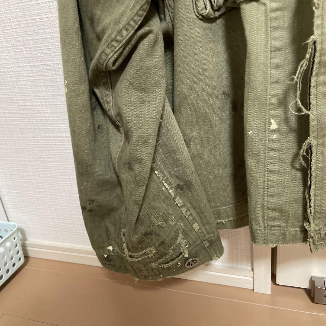 READY MADE ヘリンボーンシャツジャケット ミリタリー レディメイド