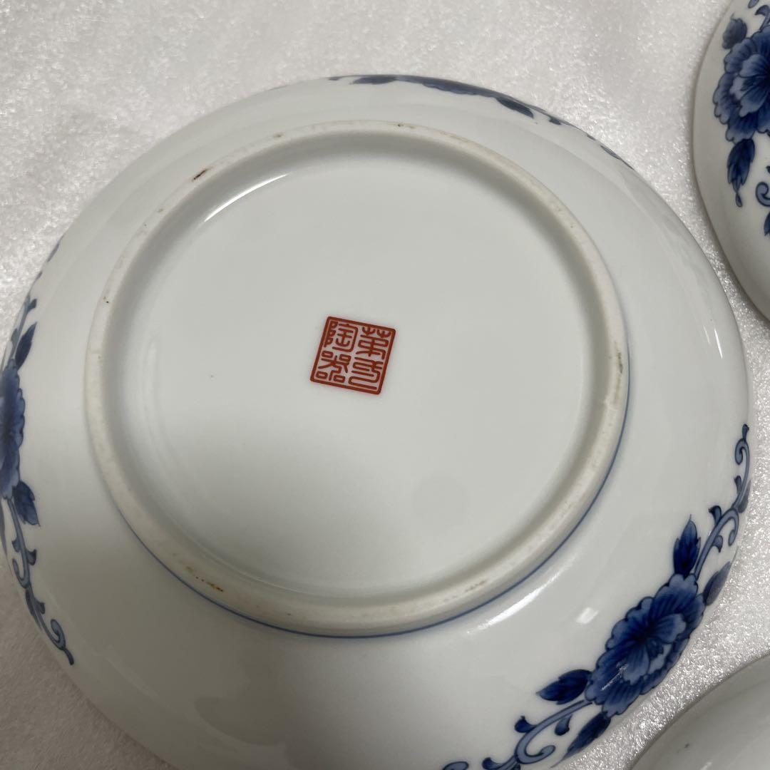 第壱陶器　染錦花鳥　銘々皿　5枚セット　金彩　和食器