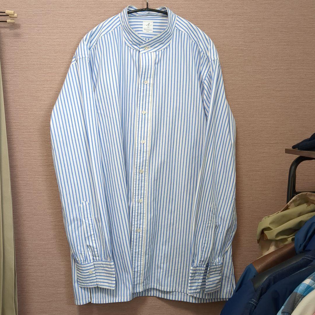 アナトミカ Anatomica バンドカラーシャツ