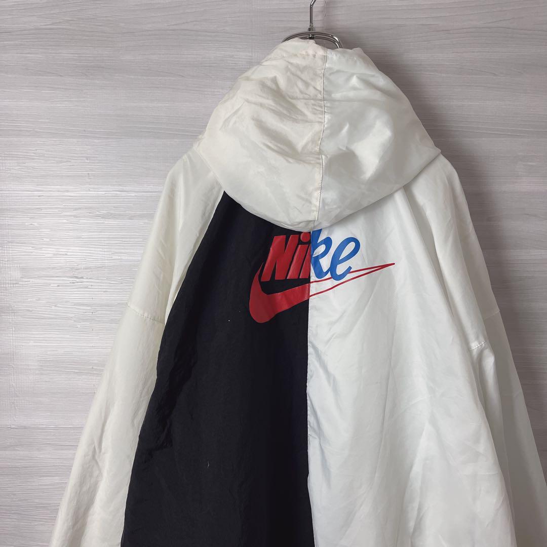 NIKE ナイキ　ナイロンパーカー　ジャケット　L ドッキングデザイン