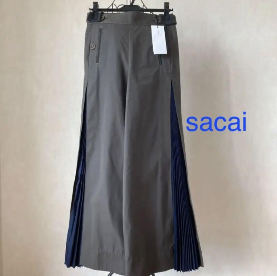 sacai(サカイ)  パンツ　サイド プリーツ仕様