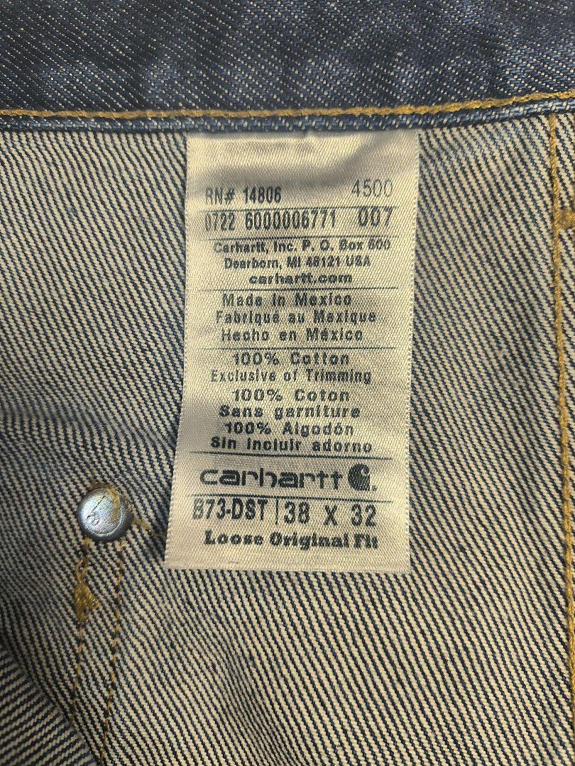 カーハートDOUBLE FRONT LOGGER DUNGAREE デニムパンツ