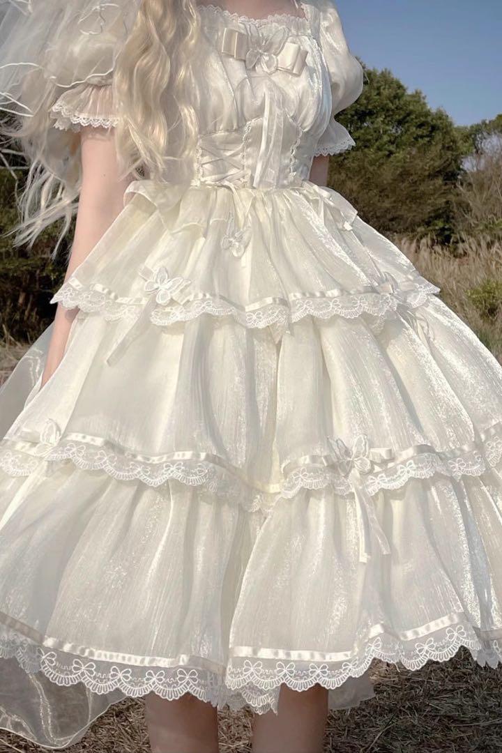 ロリータ ドレス アイドル 衣装 ゴスロリ 韓服 ワンピ 甘ロリ 蝶々 レース