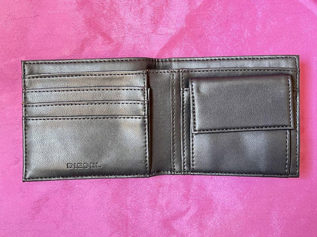 DIESEL 二つ折り財布 黒 レザー