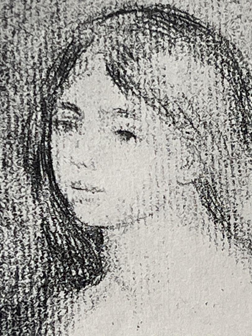 領収保証書付！オーギュスト・ルノワール銅版画「座る裸婦」制作