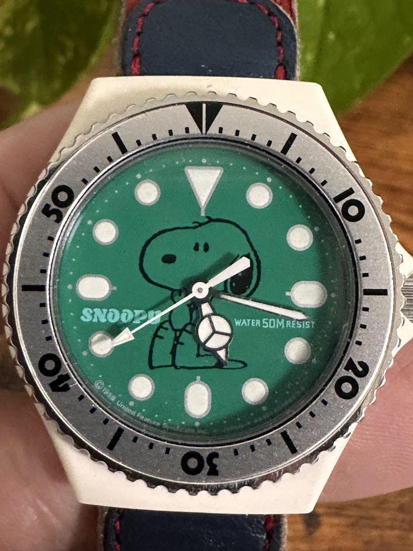 希少レトロ　美品SNOOPY 腕時計（手巻き） 希少 レトロ SNOOPY 腕時計 （手巻き） - メルカリ