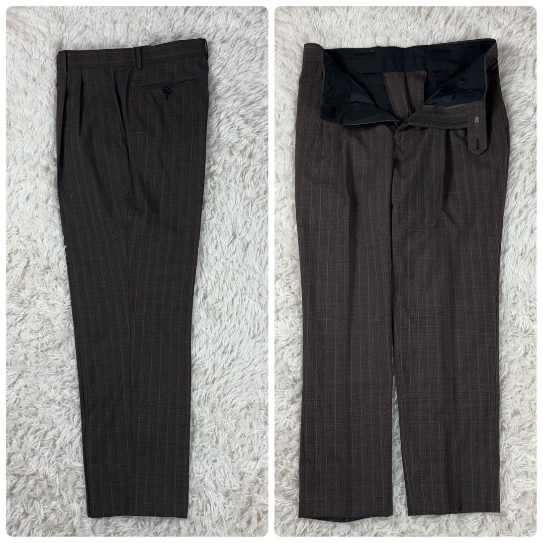 SUIT SELECT セットアップスーツ 生地伊製マルゾット 茶 AB6