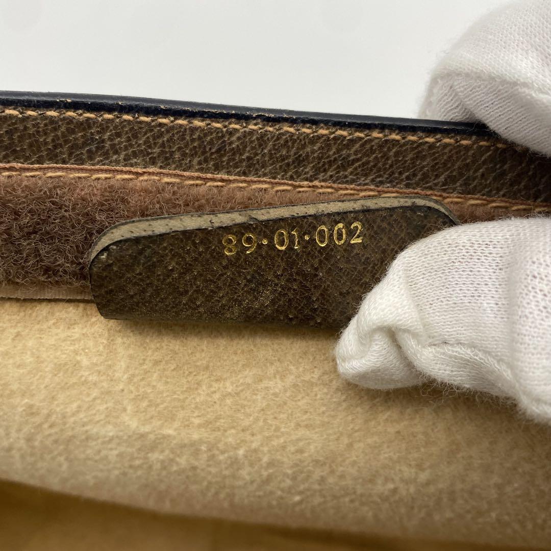 GUCCI クラッチバッグ　シェリーライン　GGスプリーム　PVC×レザー