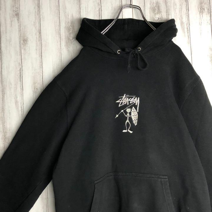 激レア 入手困難 パーカー 希少 WUgr2-m86568934598 STUSSY 刺繍ロゴ シャドーマン 得価セール
