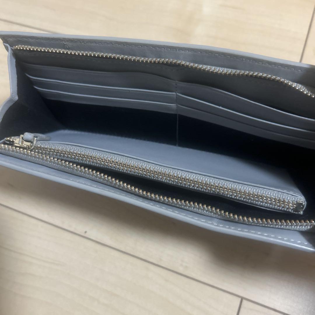 B06587 Paul Smith L字ファスナーレザー長財布 グレー