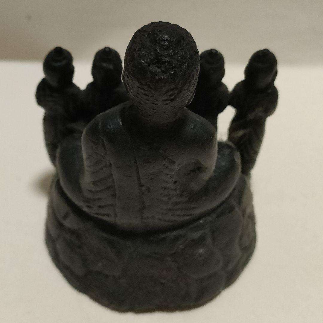 如来、観音像　二列に整列されてとても愉しげな珍しい仏像　時代物　骨董