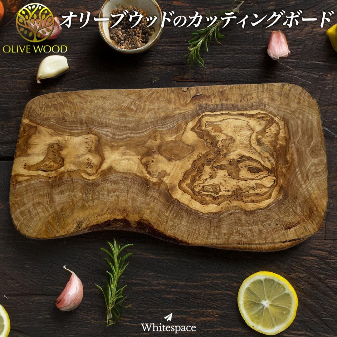 曼荼羅風の世界観。オリーブウッドで作られたカッティングボードナチュラル中36新品