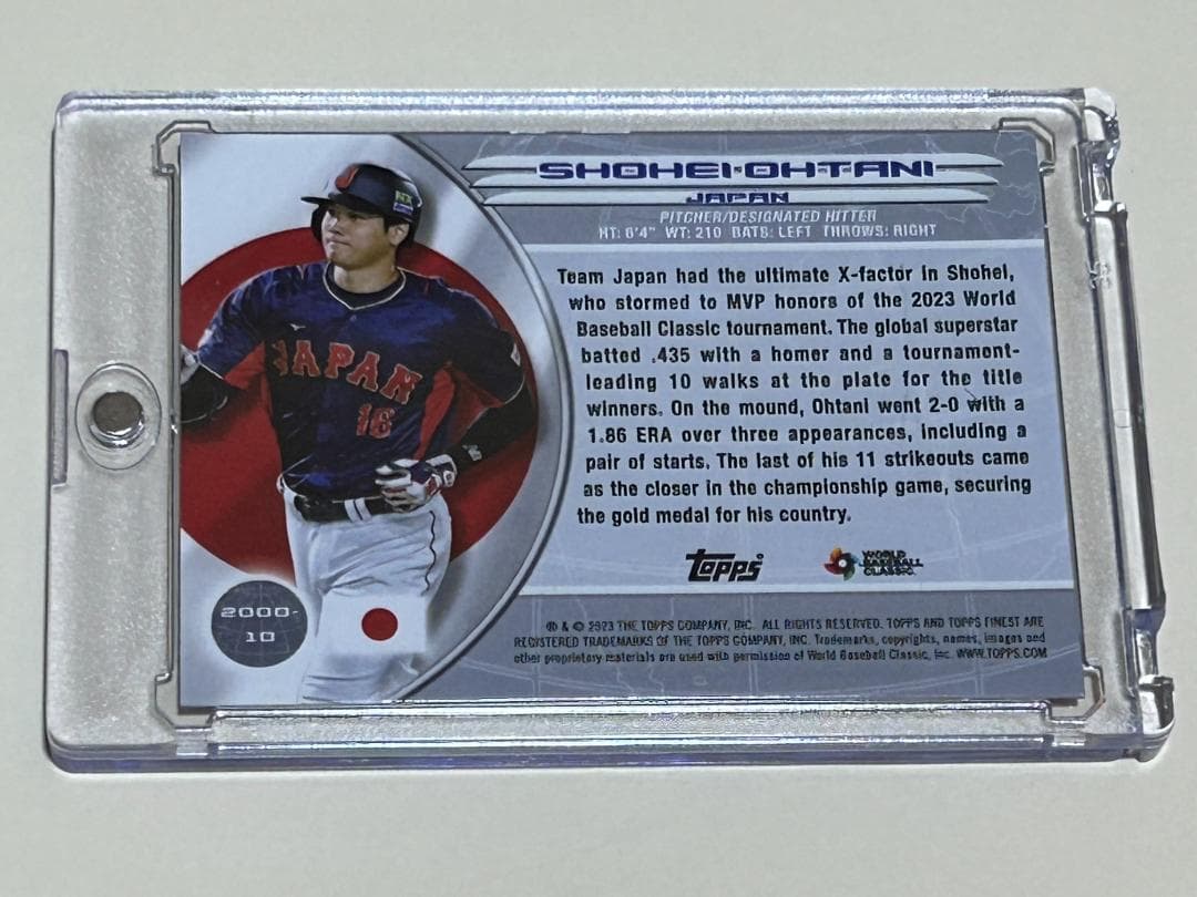 Topps 大谷翔平 WBC World’s FINEST 目立った傷や汚れなし UP786_INFO