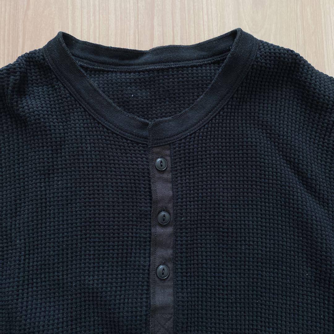 kinema Waffle henley neck shirt M 2枚セット
