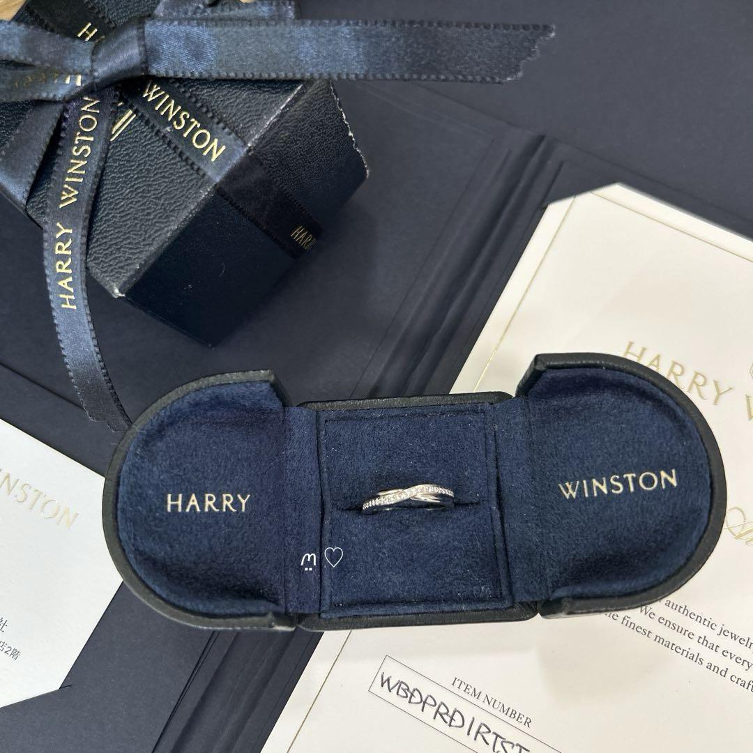 HARRY WINSTONハリーウィンストン トリストワンロウバンドリング 5号