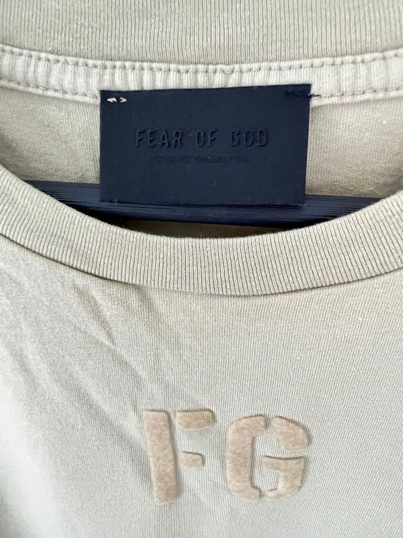FEAR OF GOD Tシャツ カーキ サイズXL