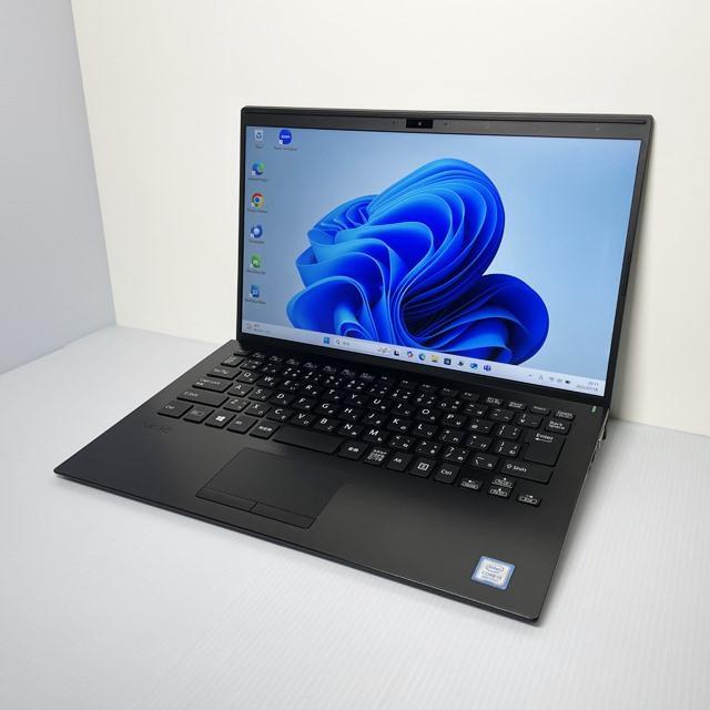 美品＆Win11☆バッテリー約８時間！持運び最適VAIOノートパソコン☆第８世代 バッテリー7時間で持運び外使い最適！Win11の第8世代VAIO