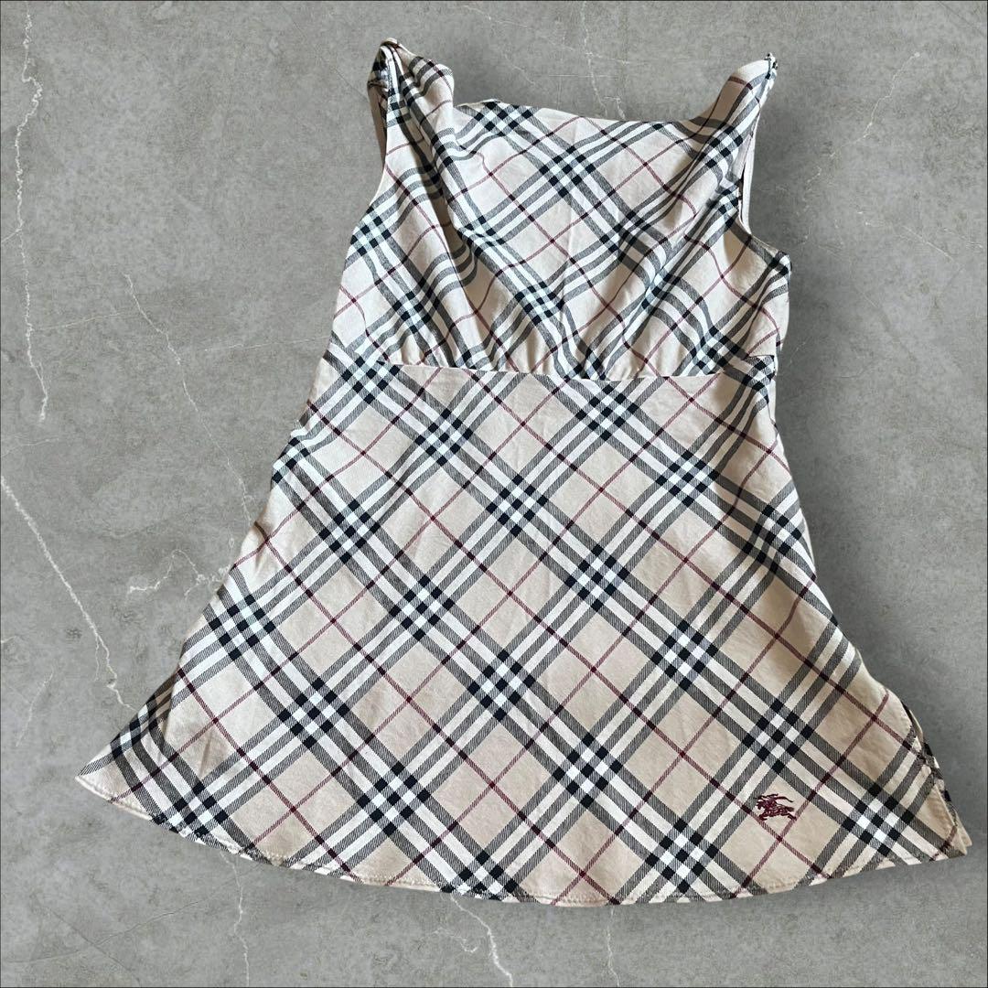 BURBERRY BLUE LABEL ノバチェックキャミソール ホースロゴ BURBERRYBLUE LABEL ノバチェック キャミソール ホースロゴ