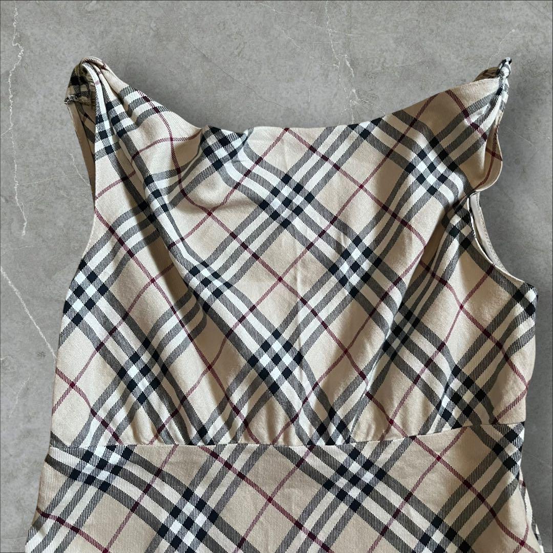 BURBERRY BLUE LABEL ノバチェックキャミソール ホースロゴ BURBERRYBLUE LABEL ノバチェック キャミソール ホースロゴ