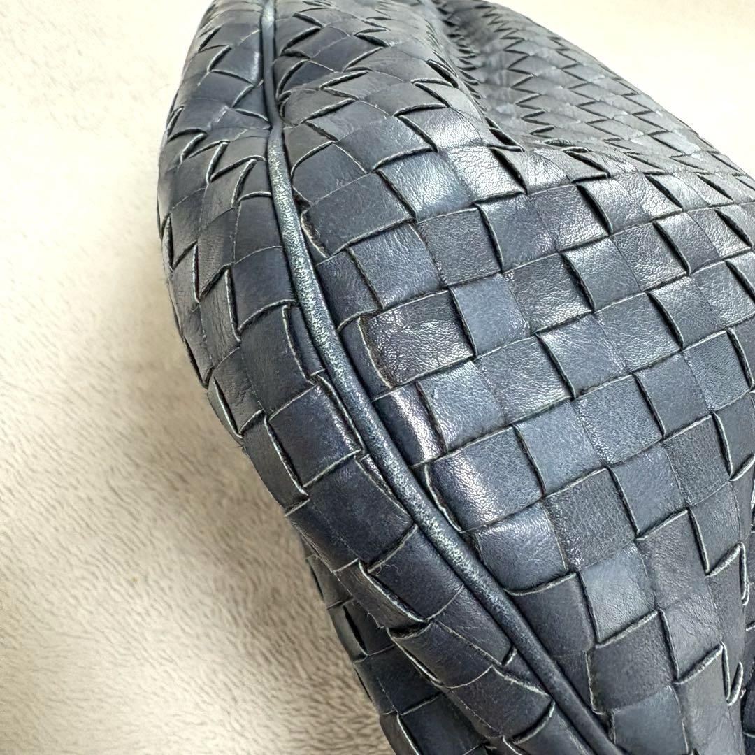 ESTINE エスティーヌ 三日月 ショルダーバック 編み込み　レザー　本革
