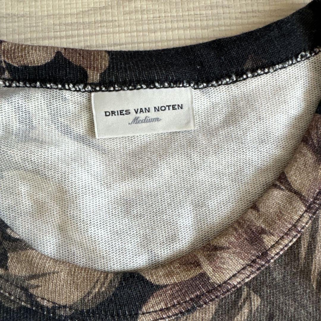 DRIES VAN NOTEN 植物柄 長袖カットソー M
