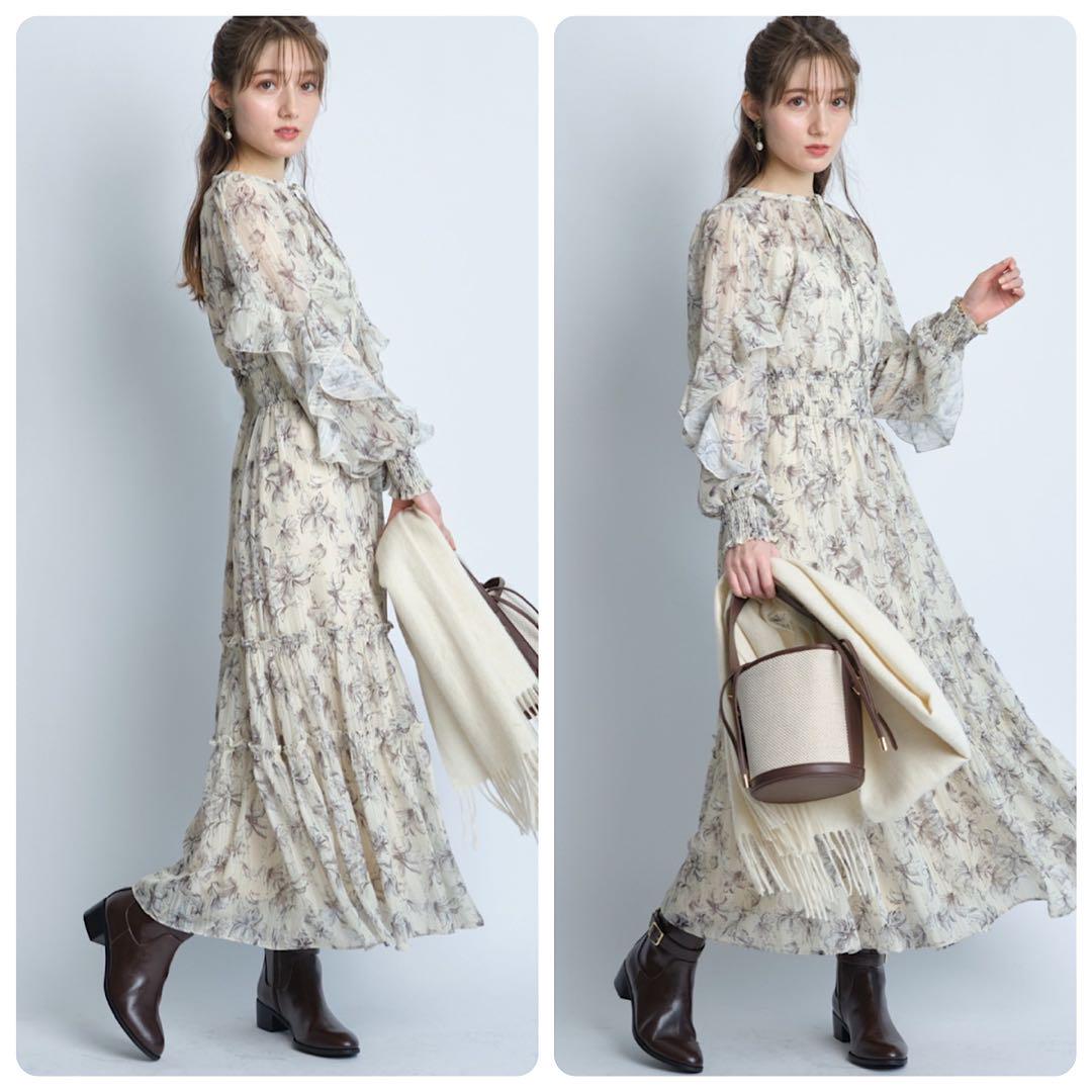 アプワイザーリッシェ正規品❗️新品⭐️ラインフラワープリント