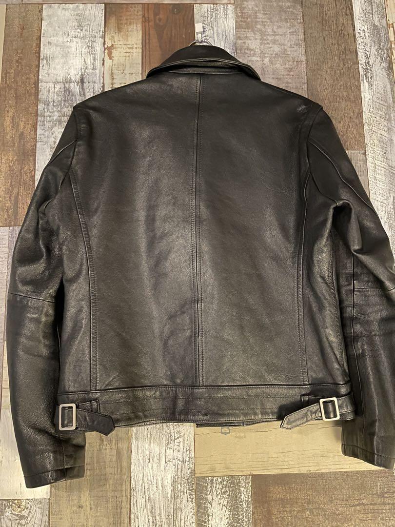 美品✨ジャックローズ ライダースジャケット サイズ5 シングル ラムレザー 黒色 美品✨ジャックローズ ライダースジャケット サイズ5 シングル