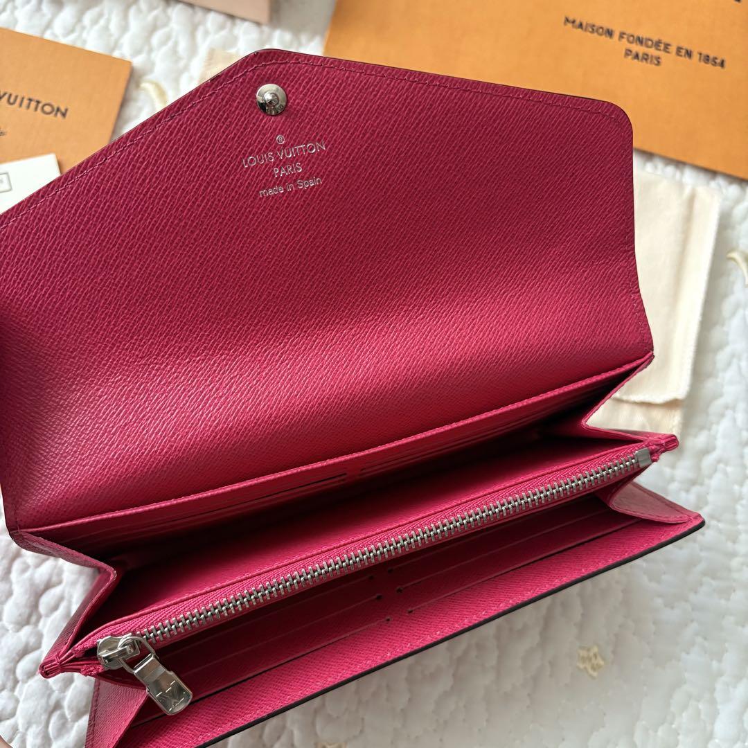 《付属品完備》LOUIS VUITTON エピレザー 長財布 ピンク