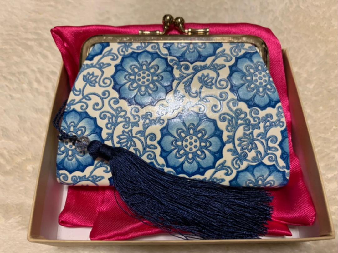 ROUROU 白なめし革財布(小銭入れ)