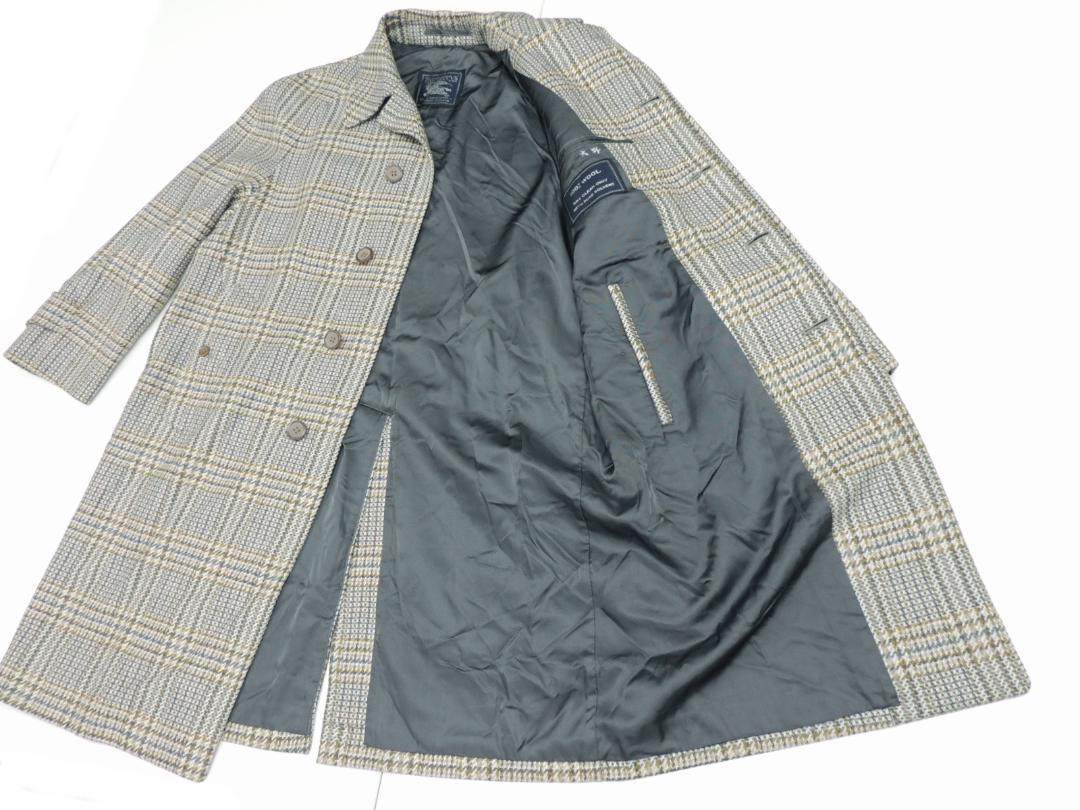 80S VINTAGE BURBERRYS ツイード ステンカラー コート M