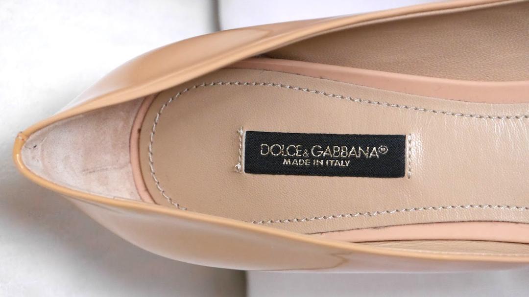 新品・未使用 Dolce & Gabbana Lollo レザーパンプス