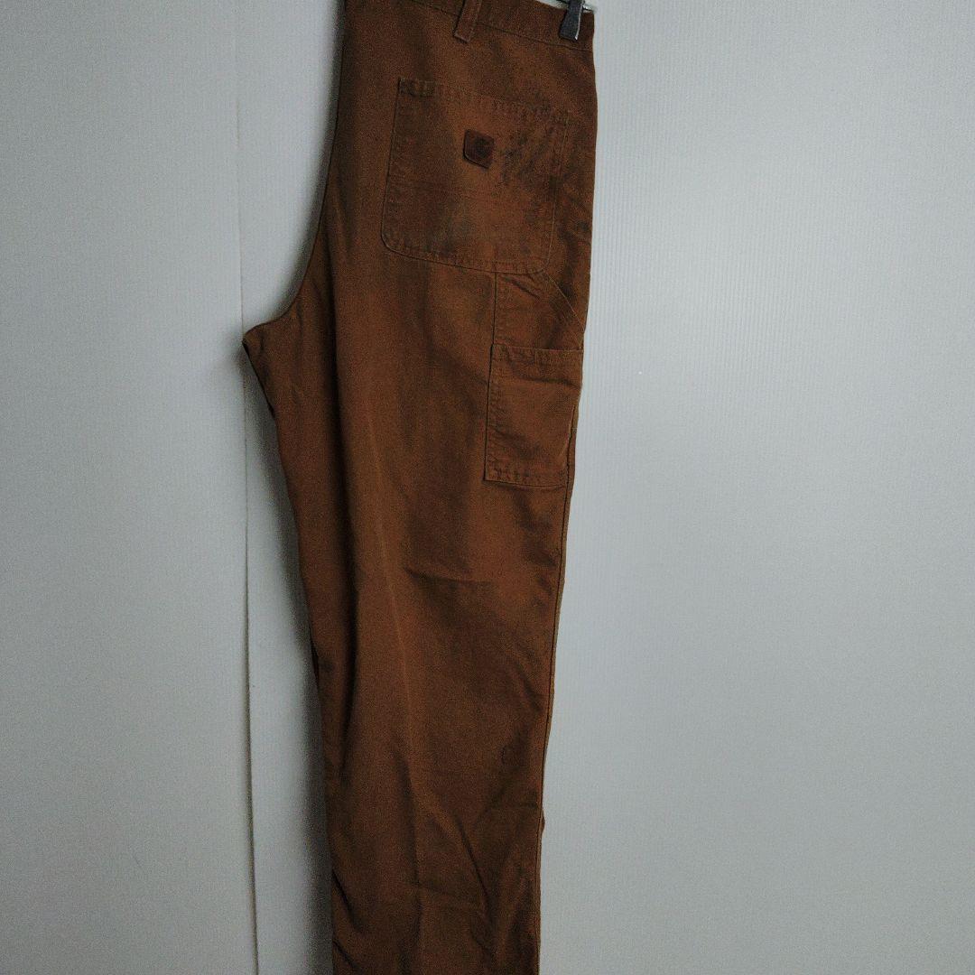 【開店記念セール！】 38×32 カーハート ジーンズ ダック地 ブラウン デニムパンツ パンツ