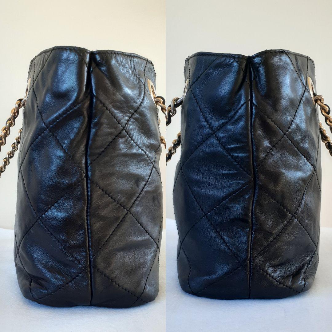 ⭐PRADA⭐プラダ　ヴィンテージ　ブラック　レザー　チェーンショルダーバッグ