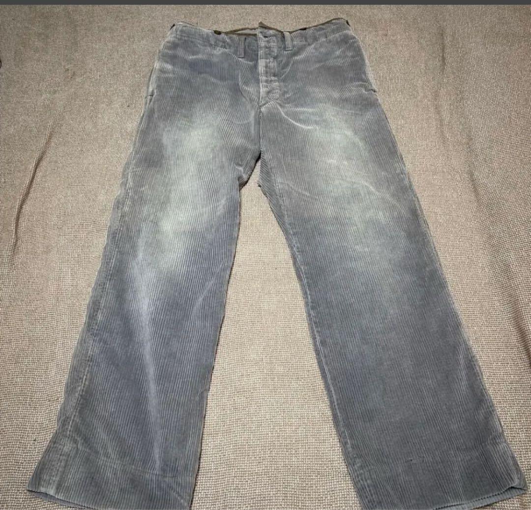 RRL 名作 太畝 コーデュロイ バックルバック トラウザー パンツL DOUBLE RL