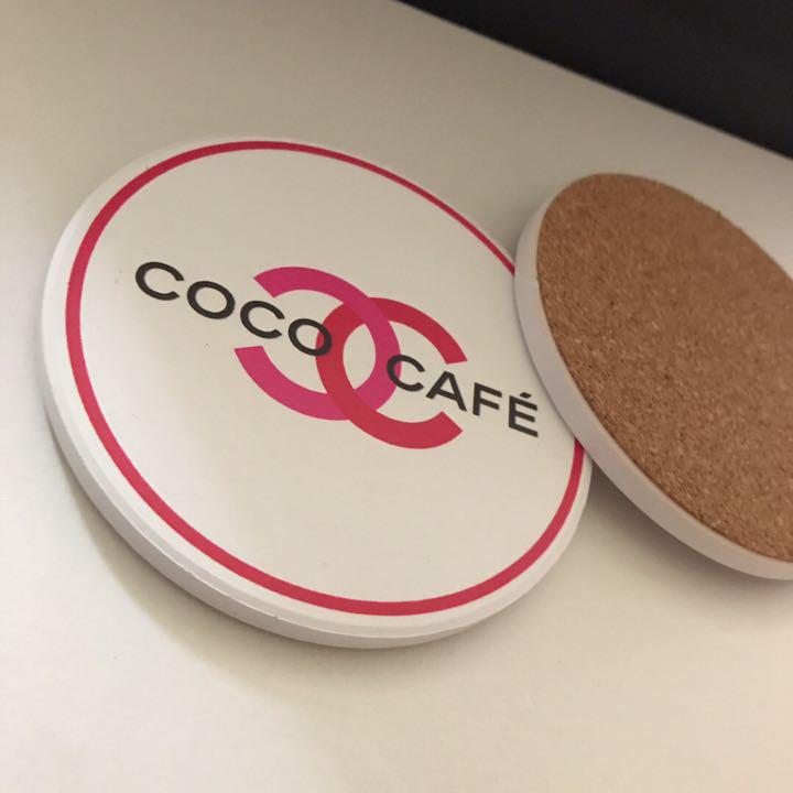 レア❣️シャネルコースターCOCOCAFE2枚