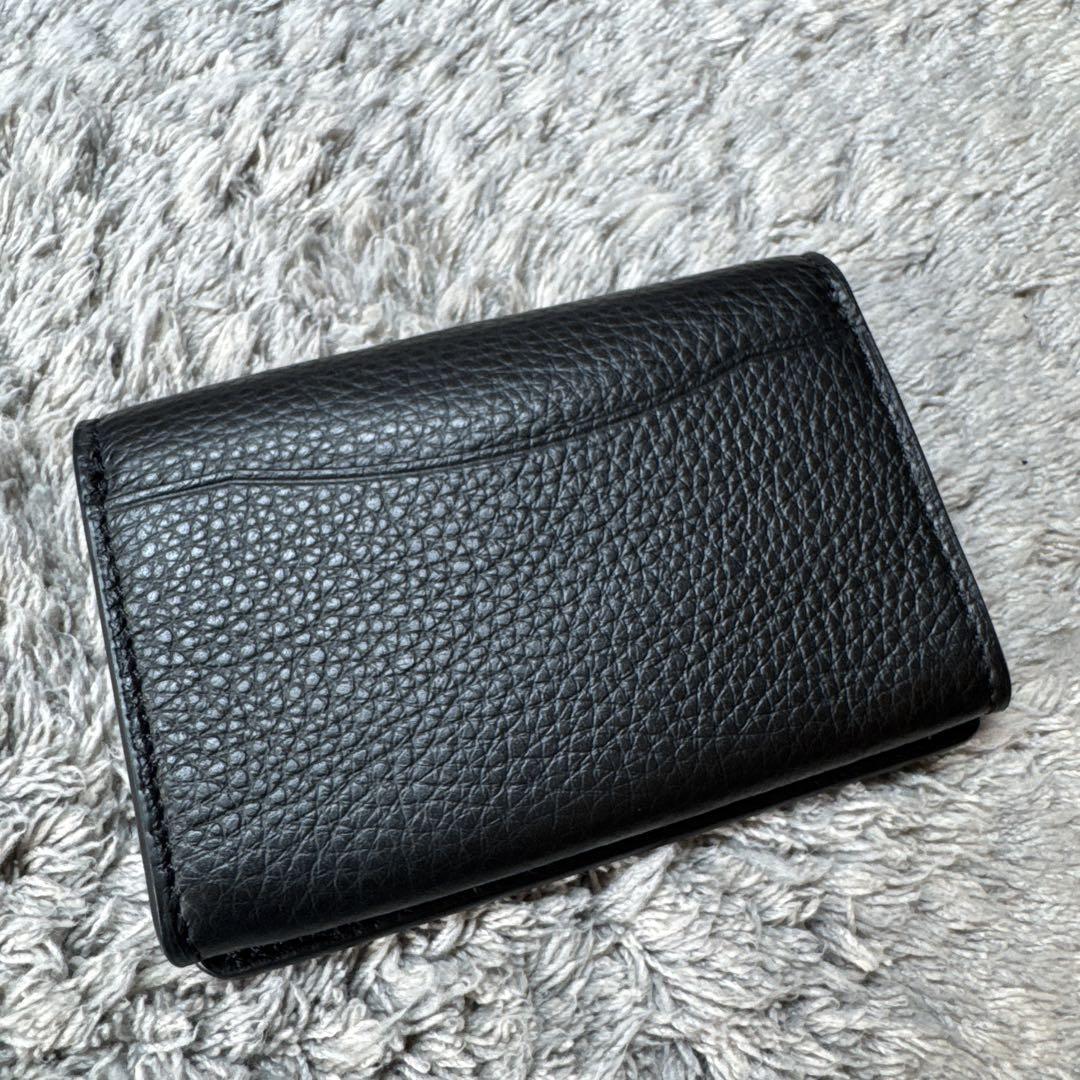 ★美品★COACH コーチ 名刺入れ カードケース レザー ブラック
