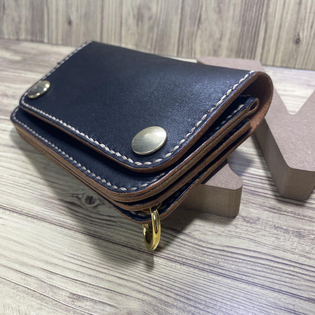 【さちゃん】ミドルトラッカーウォレット2 丘染め（茶芯）オーダー商品