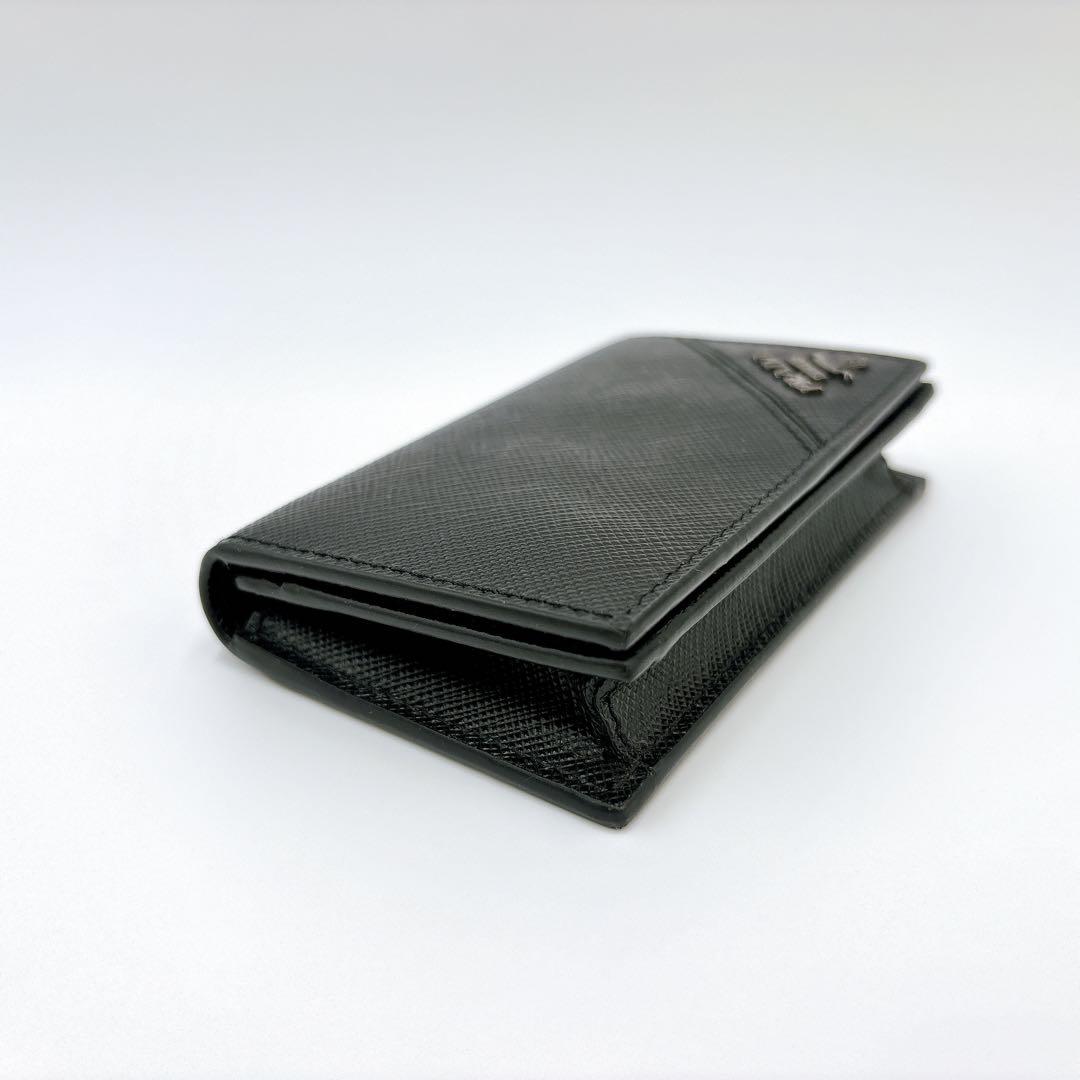 【Hiro】新品同様 ＊ PRADA プラダ サフィアーノメタル 名刺入れ