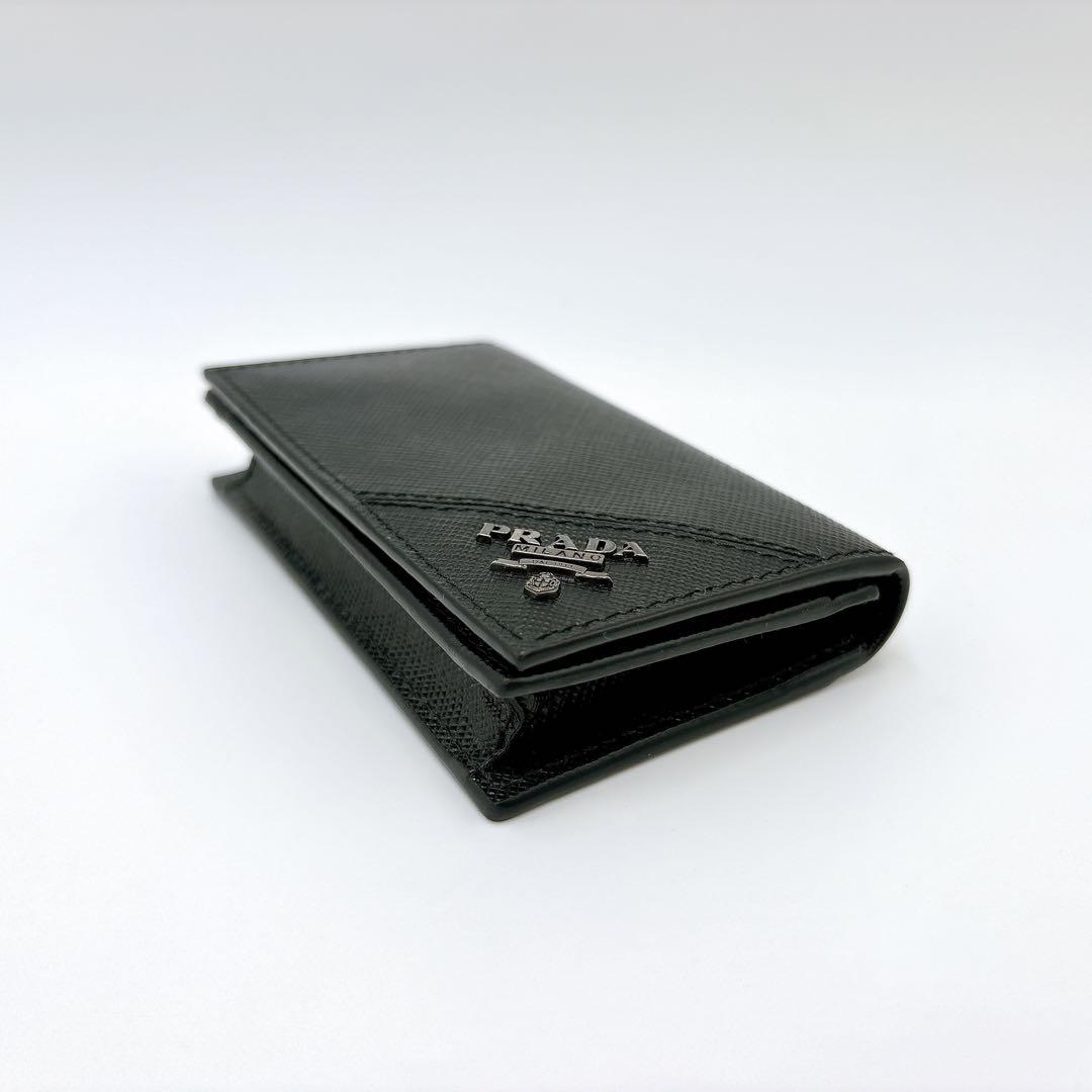 【Hiro】新品同様 ＊ PRADA プラダ サフィアーノメタル 名刺入れ