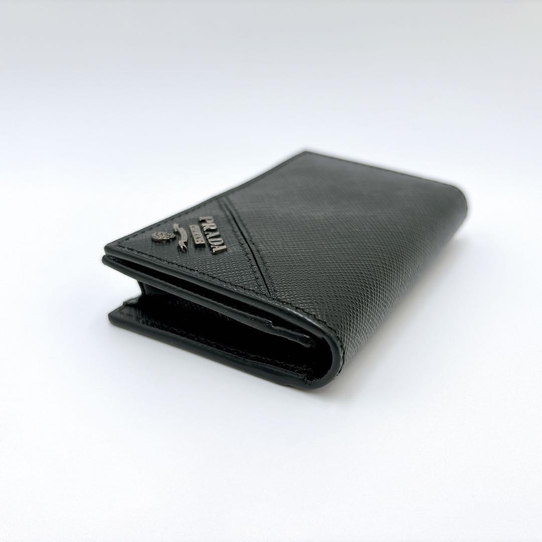 【Hiro】新品同様 ＊ PRADA プラダ サフィアーノメタル 名刺入れ