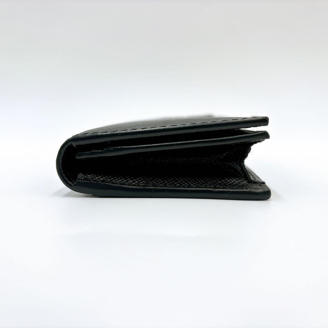 【Hiro】新品同様 ＊ PRADA プラダ サフィアーノメタル 名刺入れ